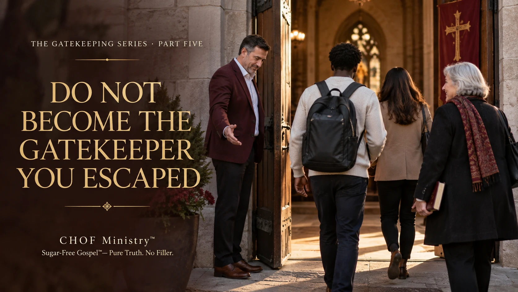 Do Not Become the Gatekeeper You Escaped — C H O F Ministry featured artwork